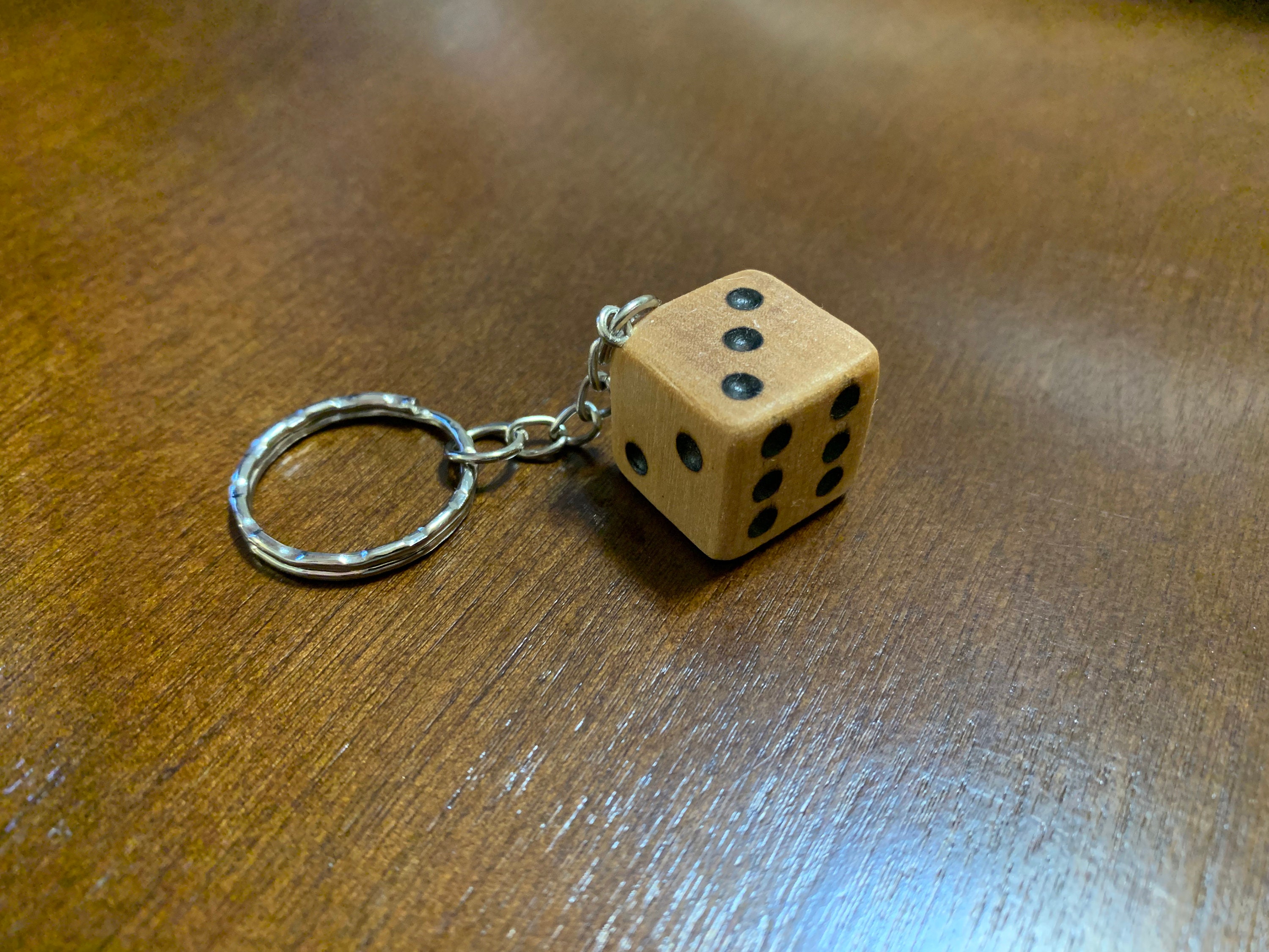 Dice Keychain - Handmade, Wood Type Option - Unique Gift - Etsy
