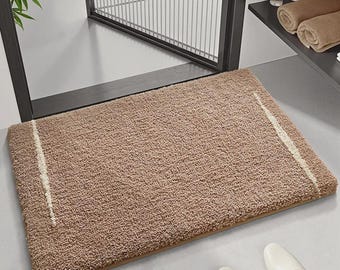 Luxury Plush Bath Mat, Soft Bathroom Rug, Absorbent Non Slip Floor Mat