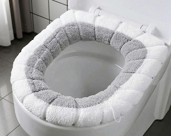 Winter Toilet Seat Cover, Soft Washable Toilet Mat, Bathroom Cushion