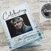 Funeral Program Template, Self Editable and Easy to Print at Home. Half ...