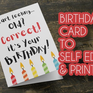 Druckbare lustige Happy Birthday Kartenvorlage für geliebte Frau, Ehemann, Mutter, Vater, Bruder, Schwester, Freund, Freundin oder Freund.