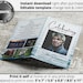 Funeral Program Template, Self Editable and Easy to Print at Home. Half ...