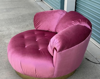 1970's Deco Pink Lounger