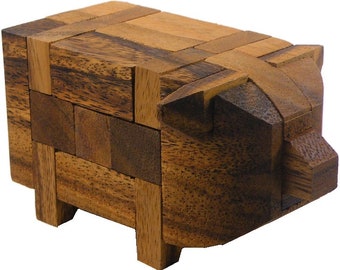 Pig Kumiki - 3D Brain Teaser Wooden Puzzle