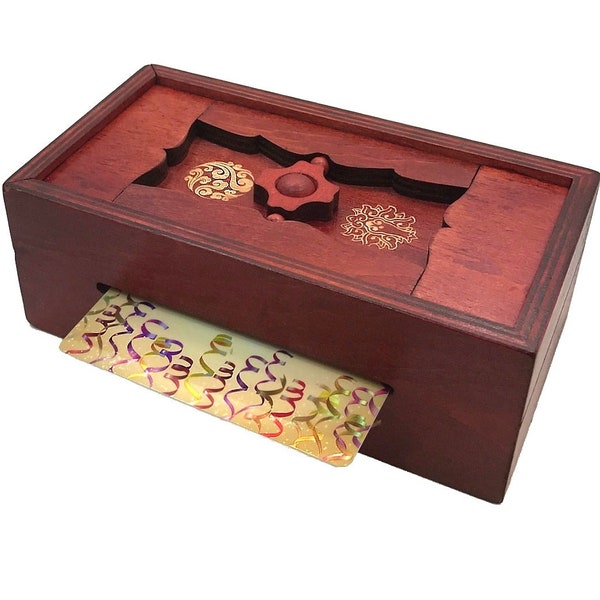 Good Luck Secret Puzzle Box - Money and Gift Cards Trick Box