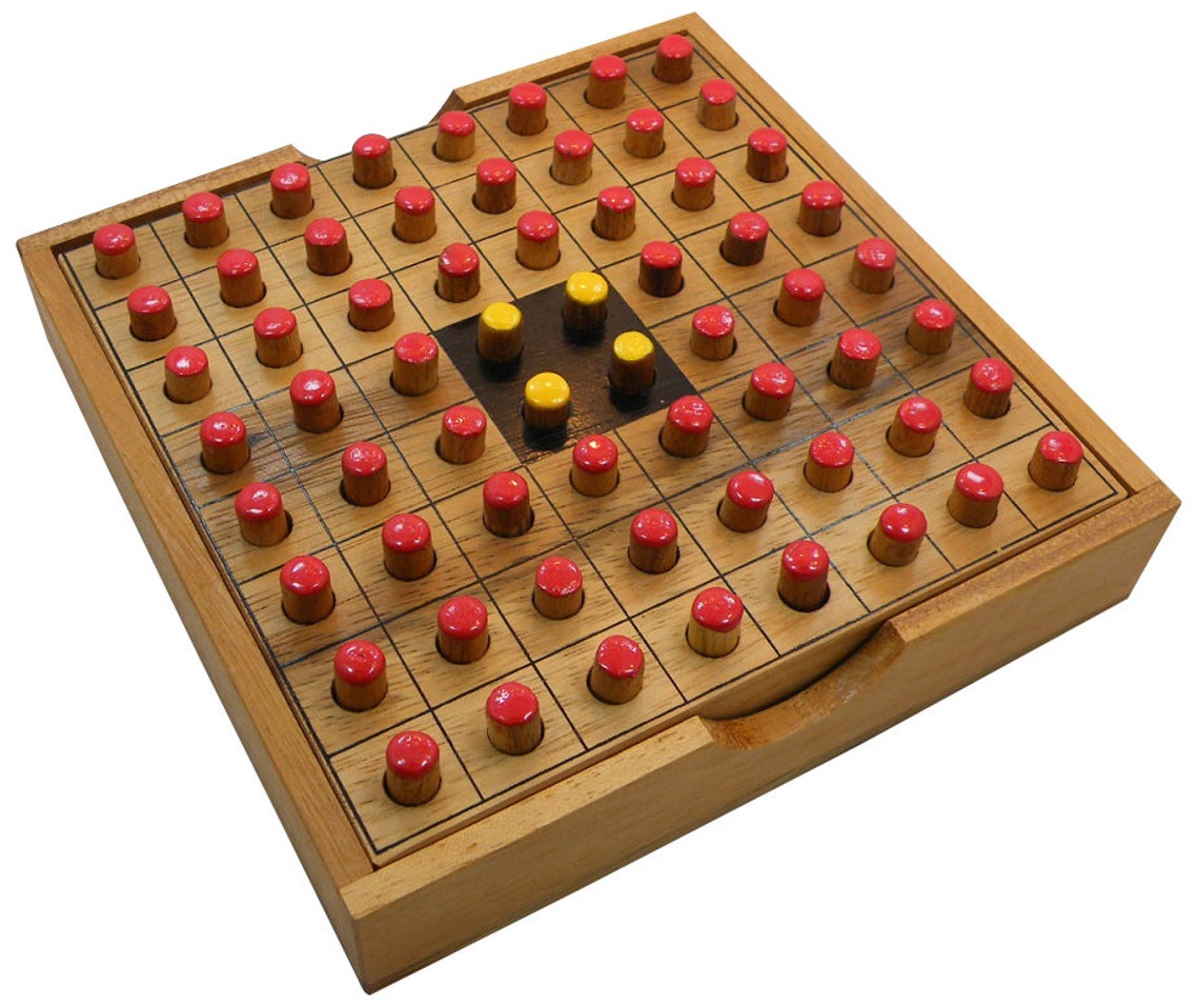 Othello / Reversi Wooden Strategy Game Etsy