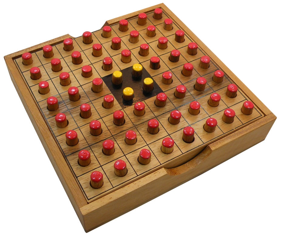 Othello / Reversi Wooden Strategy Game Etsy