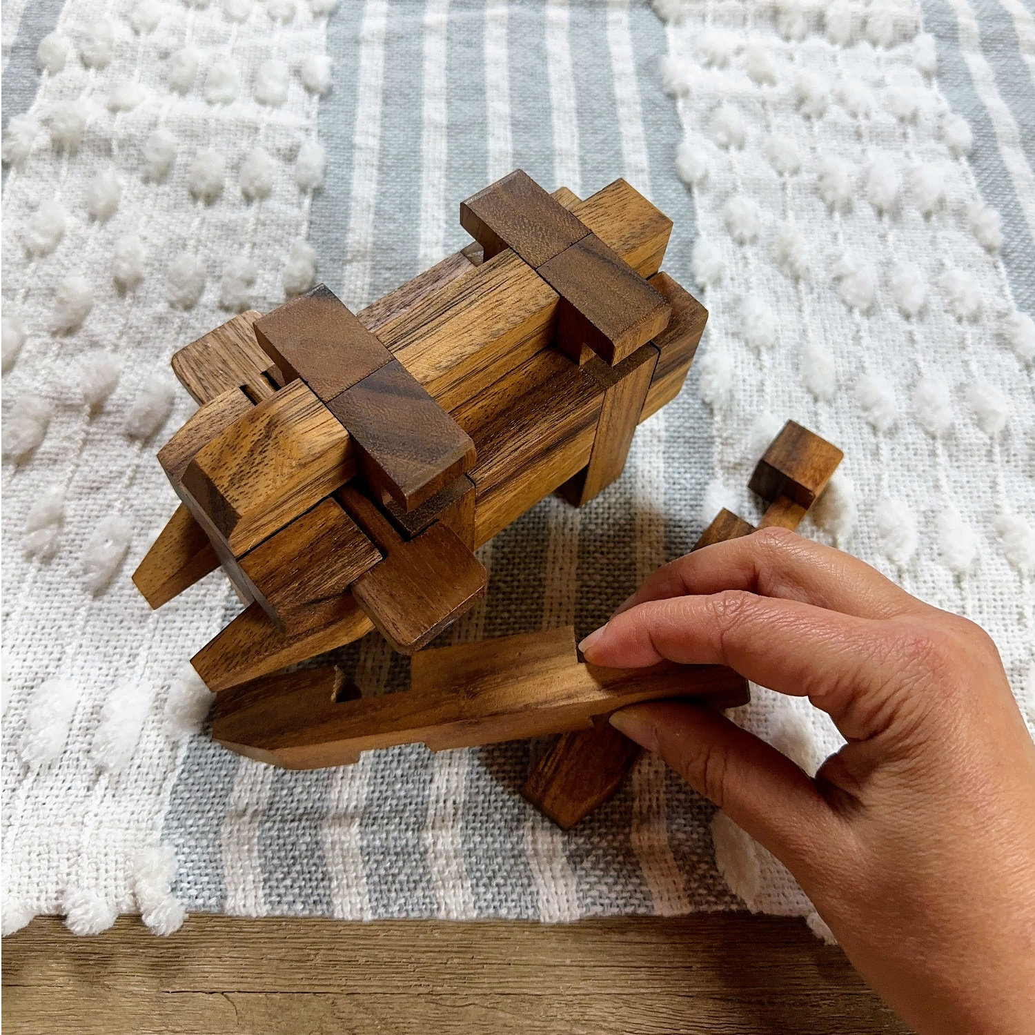 Elephant Kumiki Large 3D Brain Teaser Wooden Puzzle - Etsy