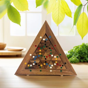 Color Match Triangle - Wooden Puzzle Brain Teaser