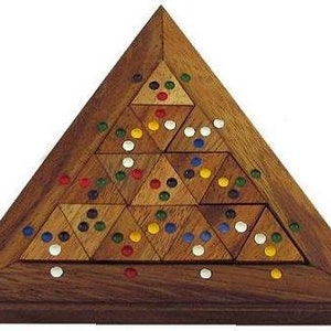 Color Match Triangle - Wooden Puzzle Brain Teaser