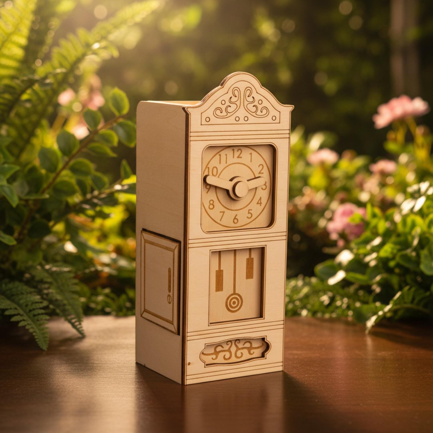 Grandfather Clock Secret ESCAPE ROOM Puzzle Box Game - Etsy