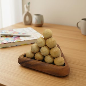 Pyramid Ball Fancy - 3D Wooden Brain Teaser Puzzle