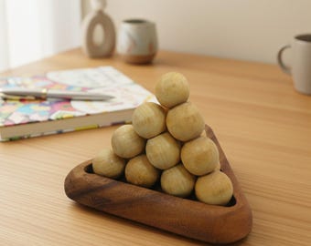 Pyramid Ball Fancy - 3D Wooden Brain Teaser Puzzle