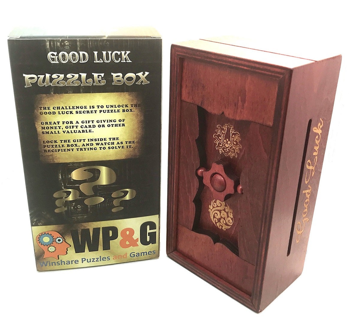 Good Luck Secret Puzzle Box Money and Gift Cards Trick Box Etsy