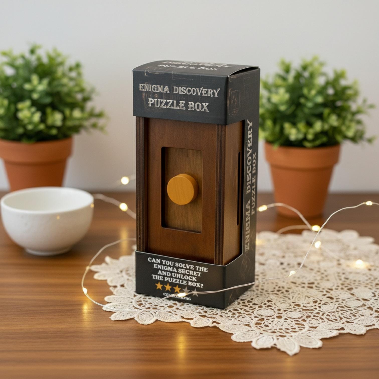 ESC WELT Secret Treasure Box in Legno Puzzle 3D - Scatola Regalo