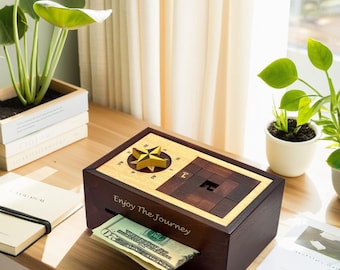 Navigation Enigma Puzzle Box - Money Gift Giving IQ Secret Box