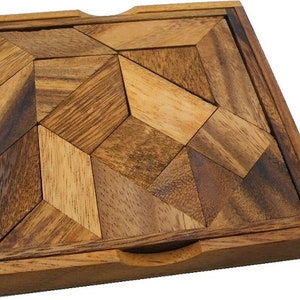 Complex Tangram - Wooden Brainteaser Puzzle