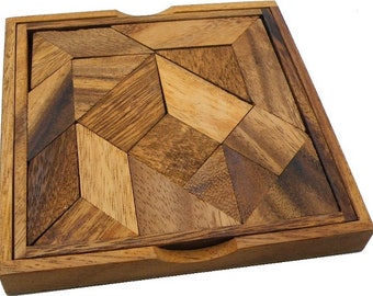 Complex Tangram - Wooden Brainteaser Puzzle