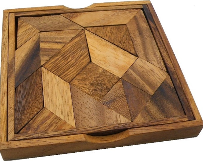 Complex Tangram - Wooden Brainteaser Puzzle