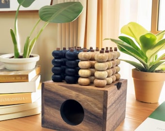Four In A Row 3D - Wooden Strategy Game