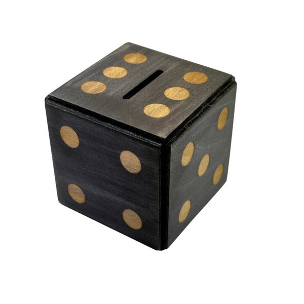 Enigma Dice Cube Secret Puzzle Box Money Trick Box - Black Color