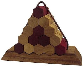 Beehive Pyramid Wooden Puzzle Brain Teaser
