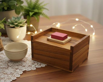 Red Wood Block Packing Problem - Brain Teaser Wooden Puzzle
