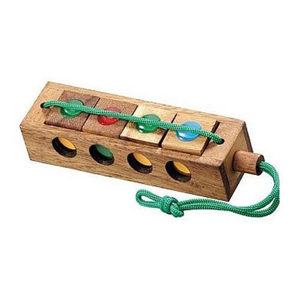 Crazy Four - Brain Teaser Wooden Puzzle - Etsy