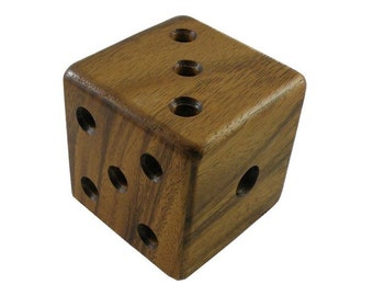 Magic Dice Cube - Wooden Brain Teaser Puzzle