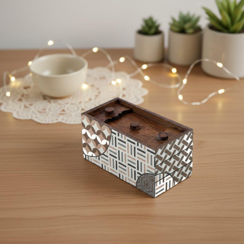 Enigma Decode Puzzle Box - Money Gift Giving Secret Box image 5