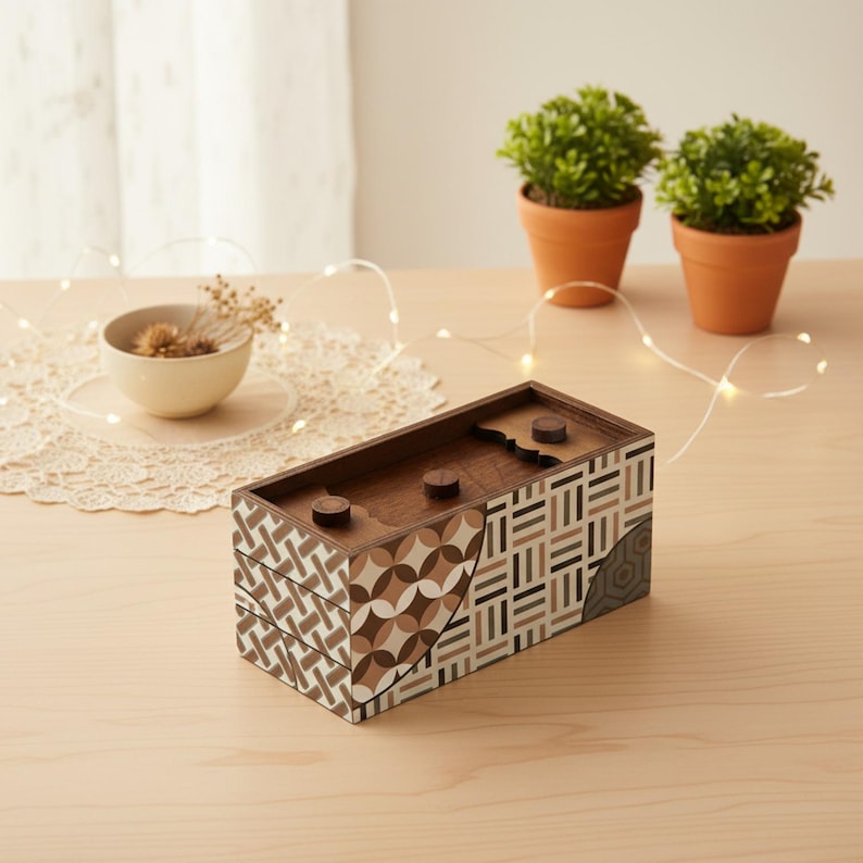 Enigma Decode Puzzle Box - Money Gift Giving Secret Box image 6