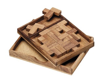 11 F's Puzzle - Wooden Brain Teaser Puzzle