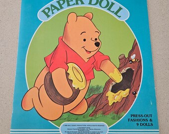 Vintage Walt Disney Winnie the Pooh & Friends Paper Doll-Uncut (1980)