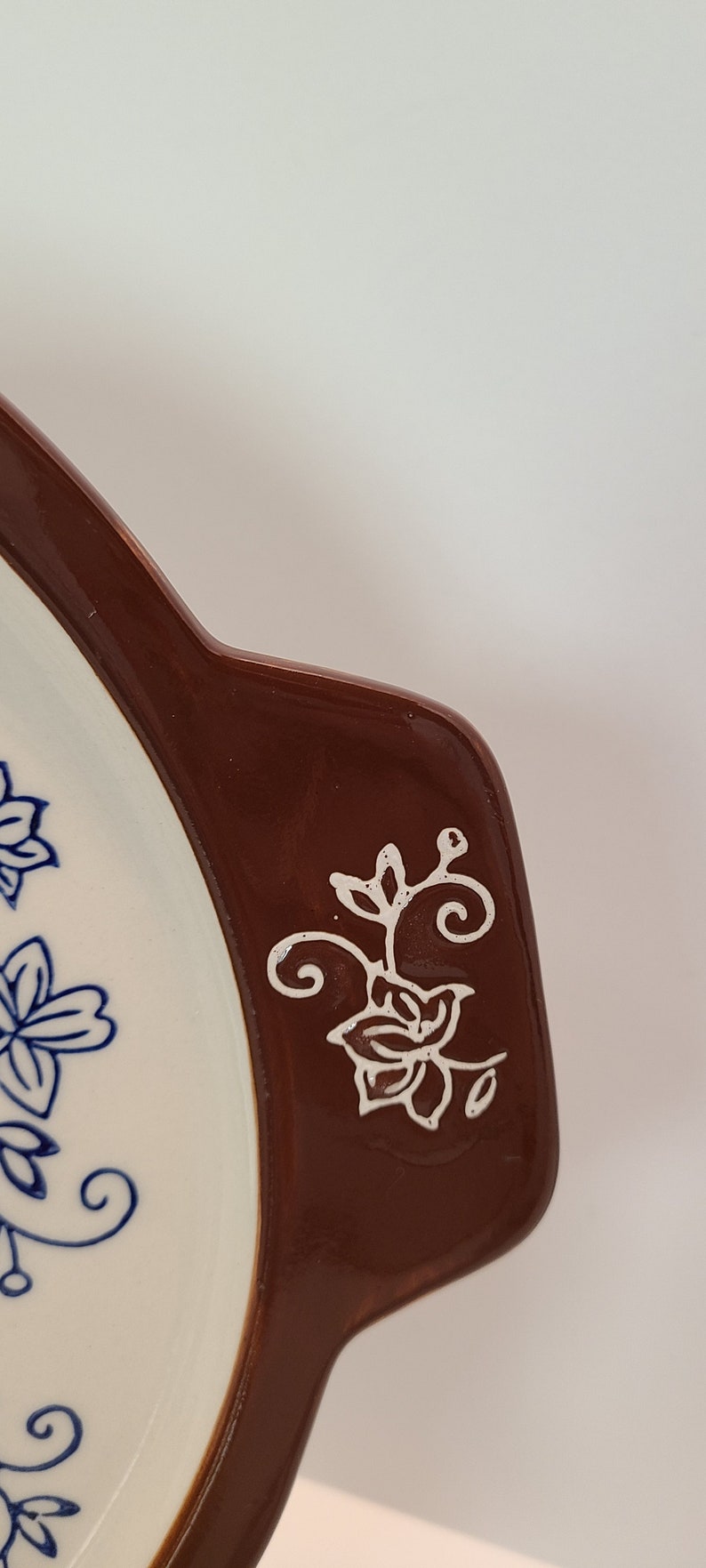 Temptations Blue Floral Lace Platter/lid replacement Piece Etsy