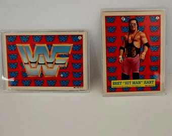 1987 Topps WWF Wrestling Stickers: Bret Hart Rookie Card Lot