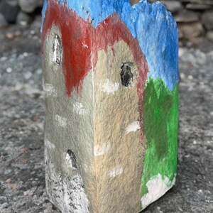Handmade paper mache vase, Home Decor Unique Gift for Her Housewarming Gift Decorative Handpainted Eco-Friendly Art