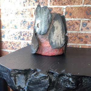 Wabi Sabi Paper Mache Vase Handmade Rustic Home Decor Unique Gift for Her Housewarming Organic Decorative Handpainted Eco-Friendly Art