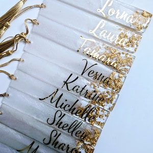 Custom Resin Bookmark: Personalized Book Lover Gift with Tassel