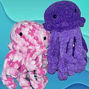 Janice la medusa, modello all'uncinetto senza cuciture