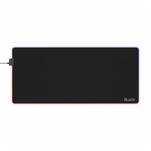 Plain Black LED Gaming Mouse Pad
