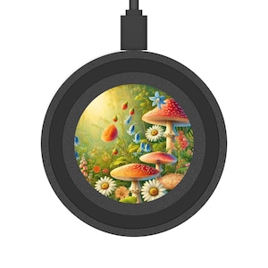 Mushroom Cottagecore Quake Wireless Charging Pad