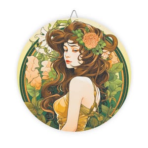 Floral Vintage Wandkunst, bezauberndes Holzschild, rustikales Dekor, Boho Wohnakzente, Geschenk für Naturliebhaber, botanisches Dekor