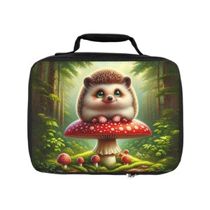 Insulated Lunch Bag Cute Hedgehog lunch bag adult lunch bag women&#39;s lunch bag
