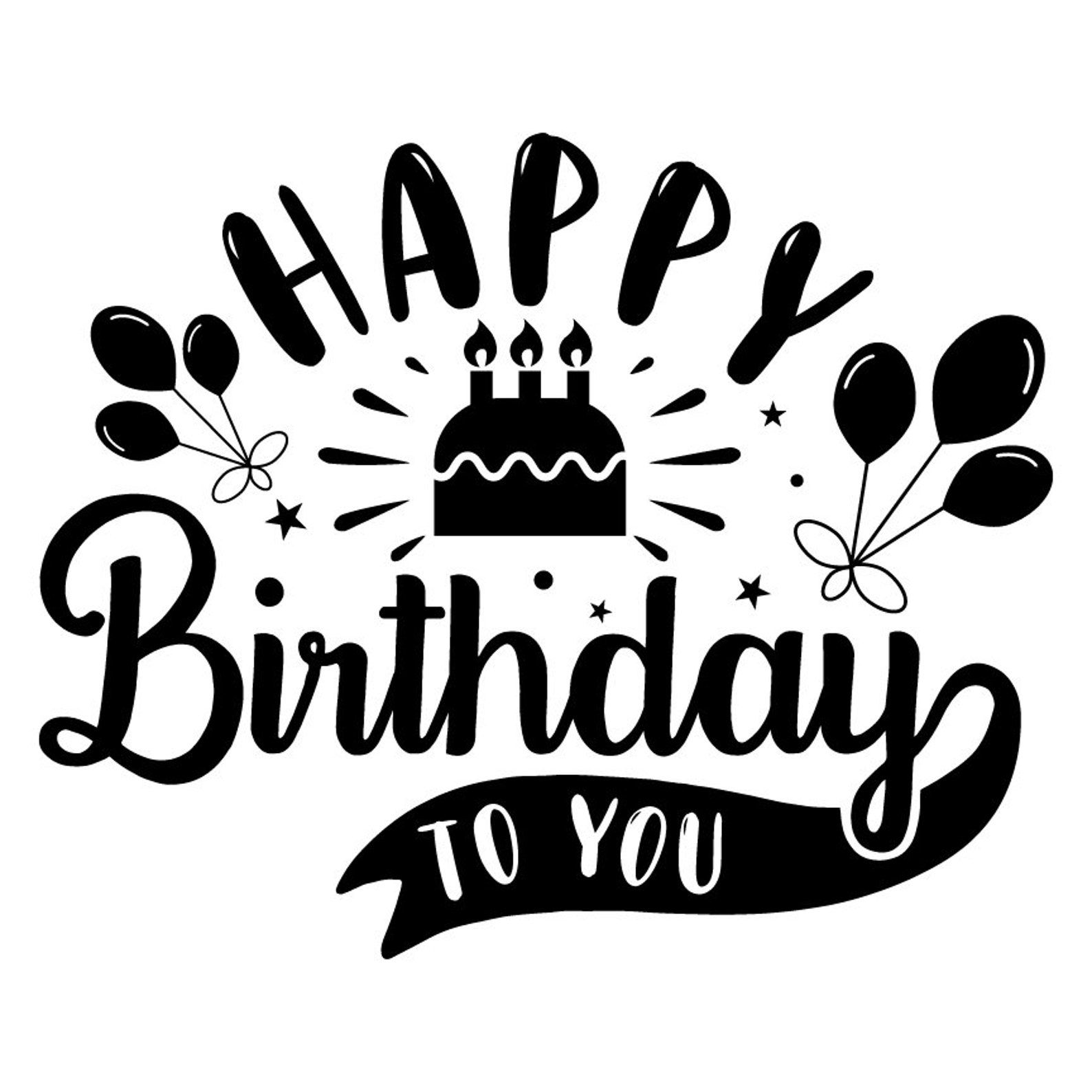 Happy Birthday Svg Bundle Hand Lettered Birthday Svg - Etsy