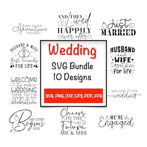 Wedding SVG Bundle, Mr & Mrs Svg, Wife Husband Svg, Bride svg, Groom svg, Wedding svg, Wedding Signs, Marriage Svg, Wedding Cricut