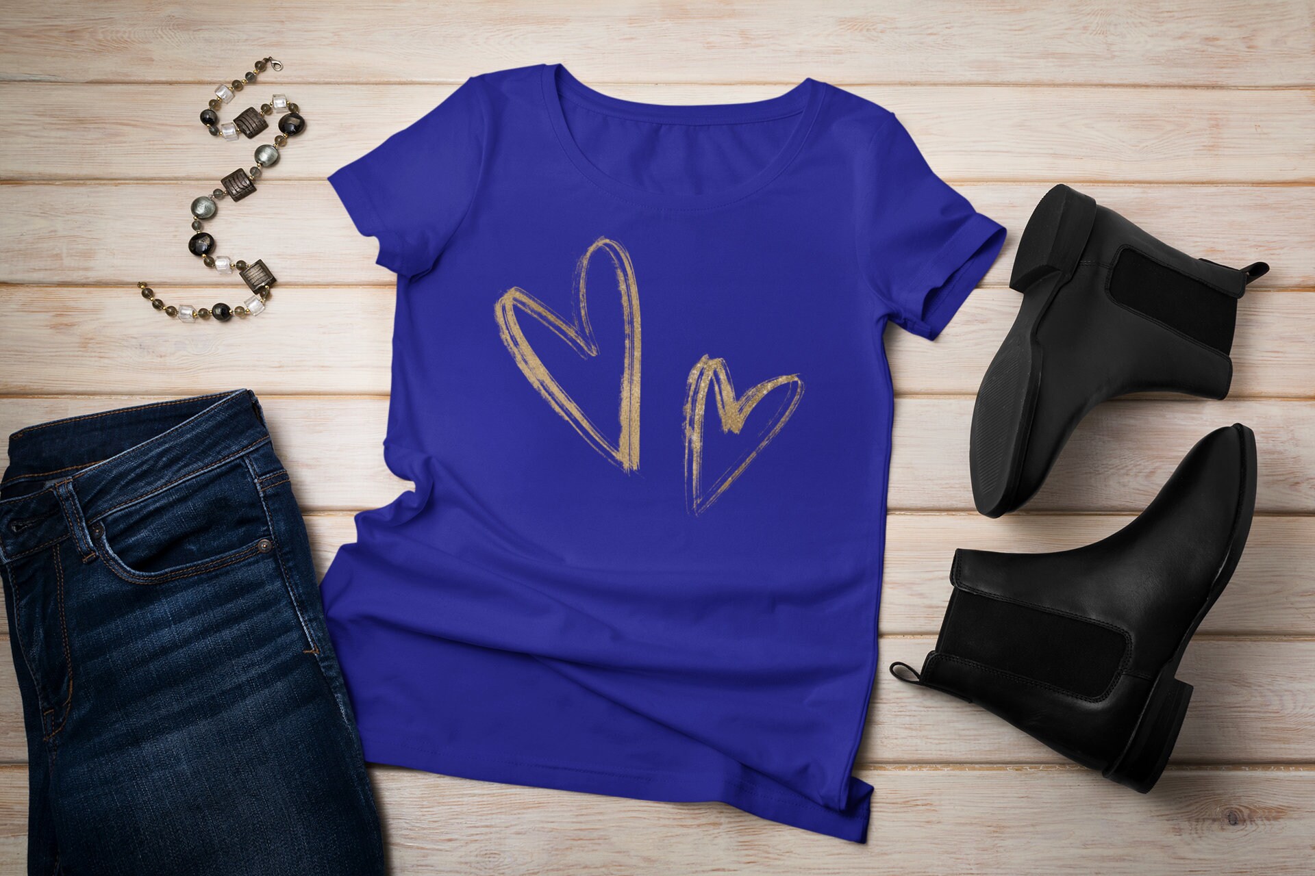 Gold Glitter Heart PNG Bundle: Valentine's Day Clipart (digital ...