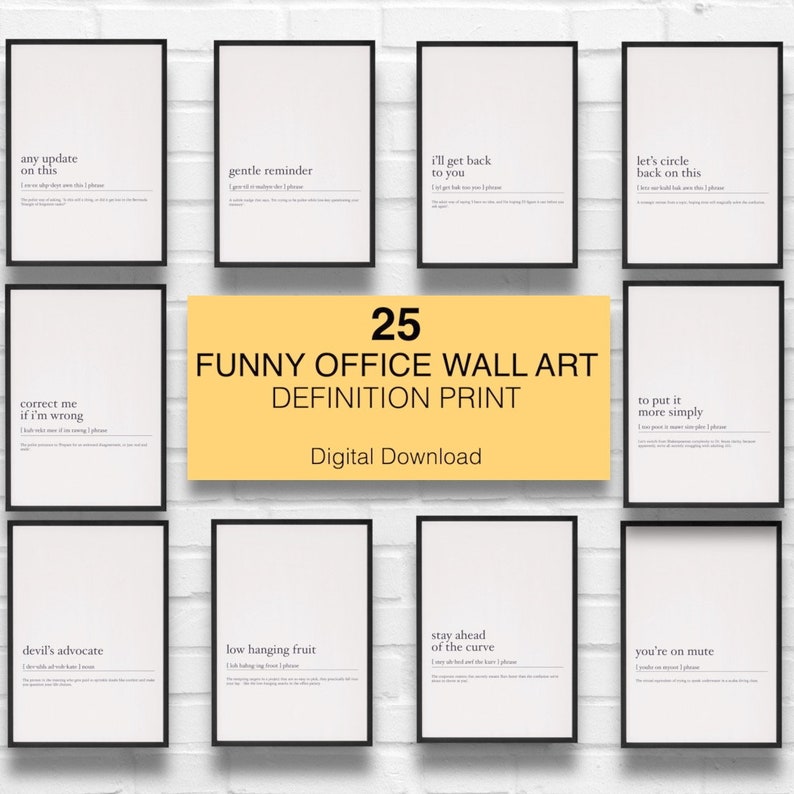 25 Funny Office Definition Wall Art Set 25 Office Prints Mega Bundle 25-funny-office-definition-wall-art-set-25-office-prints-mega-bundle