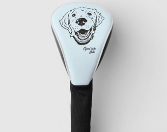 Father's Day gift Custom Golf head cover with Pet Portrait. Perfect Gift for golf lover.  Cat Golf Lover. Golf Gifts for men.