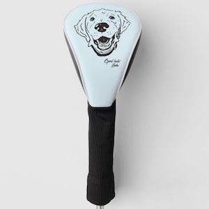 Vatertagsgeschenk Kundenspezifische Golfkopfabdeckung mit Haustierporträt. Perfektes Geschenk für Golfliebhaber.  Katze Golf Lover. Golf Geschenke für Männer.