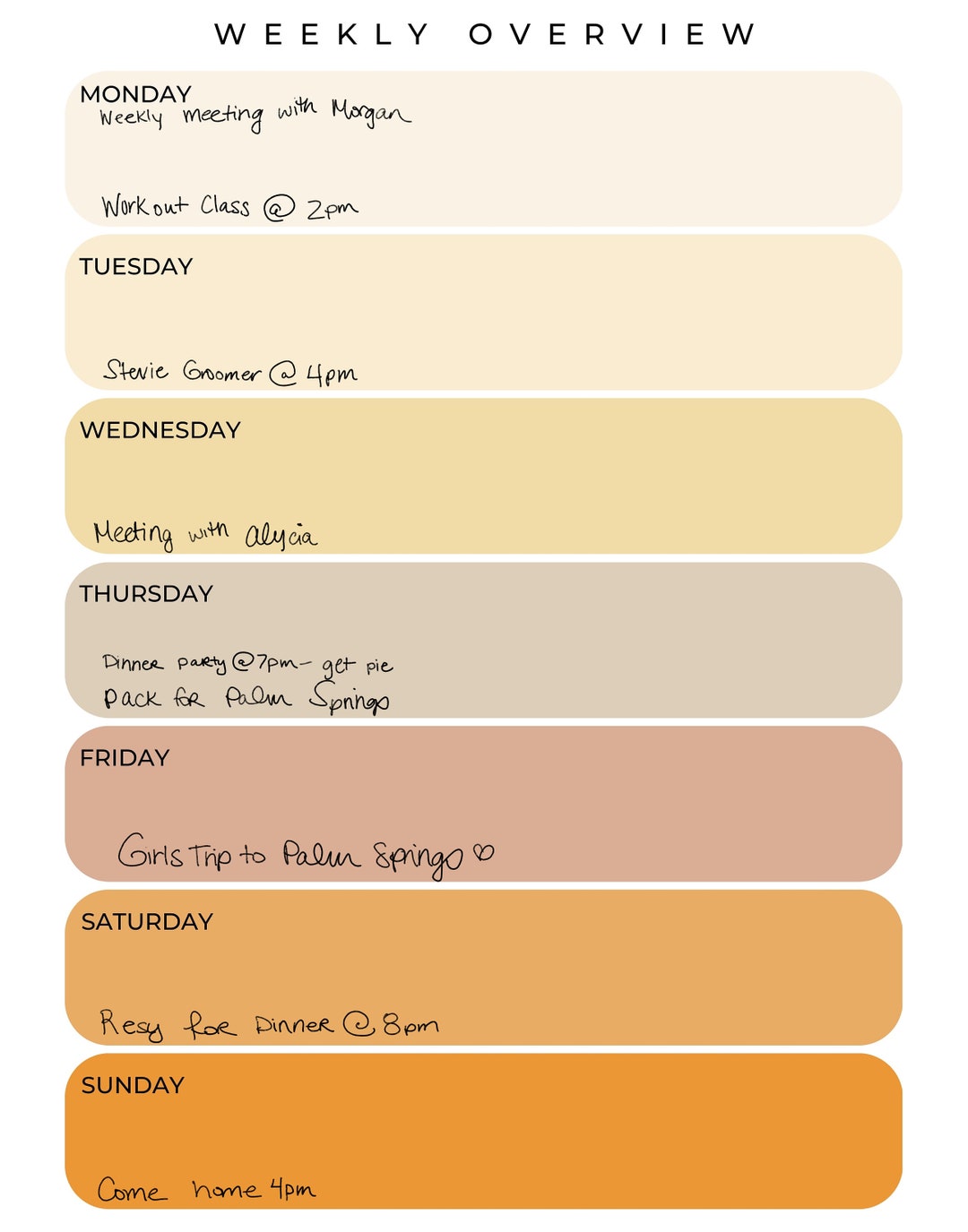 Printable Weekly Planner With Habit Tracker (digital Download) - Etsy